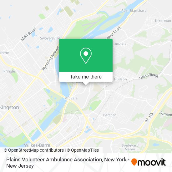 Mapa de Plains Volunteer Ambulance Association