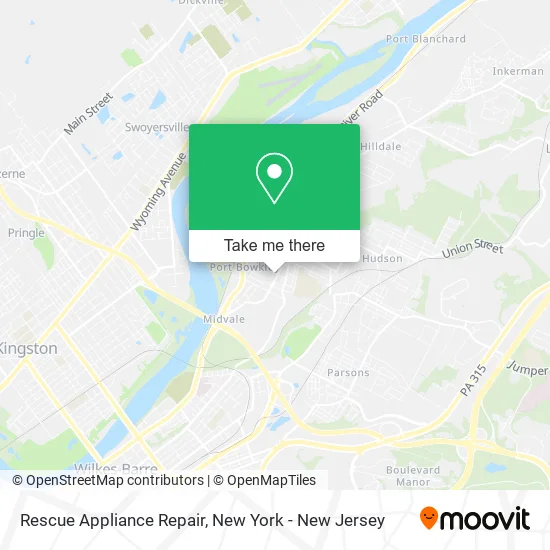 Rescue Appliance Repair map
