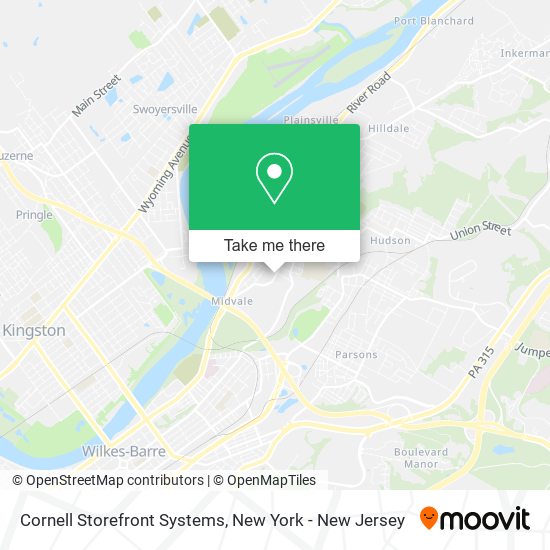 Mapa de Cornell Storefront Systems