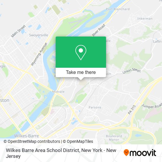 Mapa de Wilkes Barre Area School District