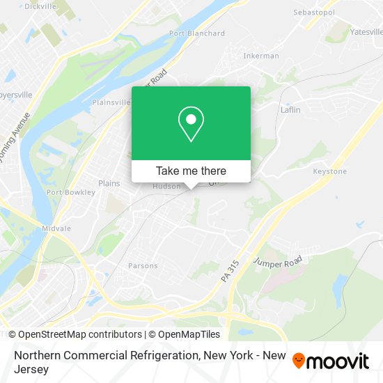 Northern Commercial Refrigeration map
