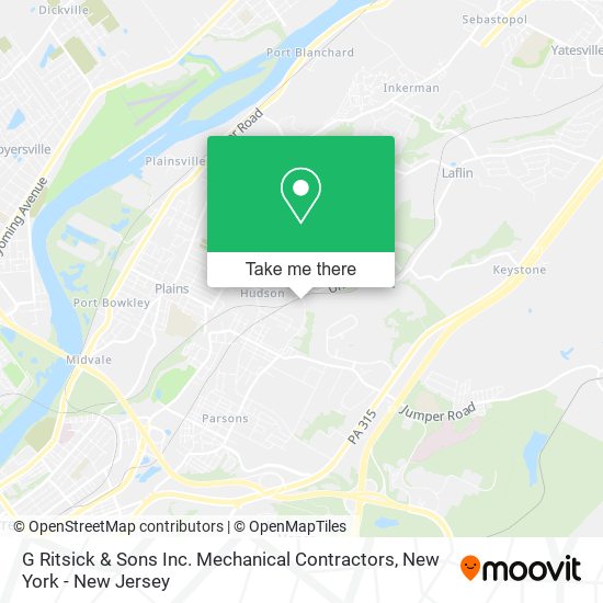 G Ritsick & Sons Inc. Mechanical Contractors map