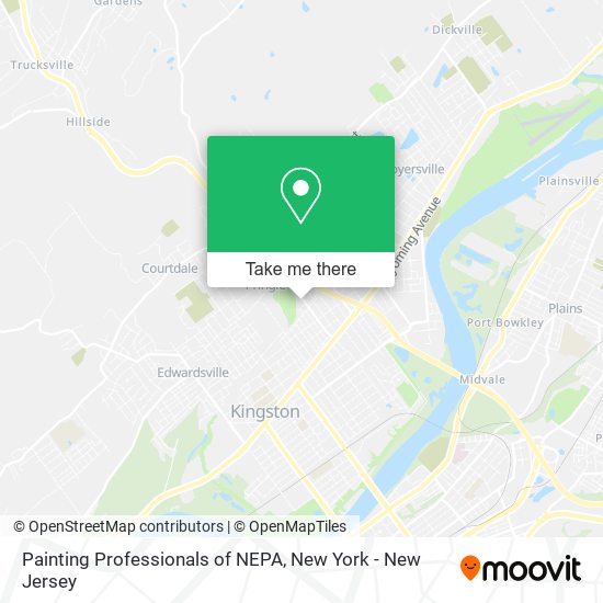 Painting Professionals of NEPA map