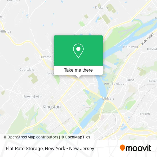 Flat Rate Storage map