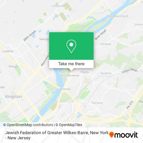 Mapa de Jewish Federation of Greater Wilkes-Barre