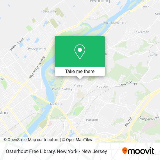 Mapa de Osterhout Free Library