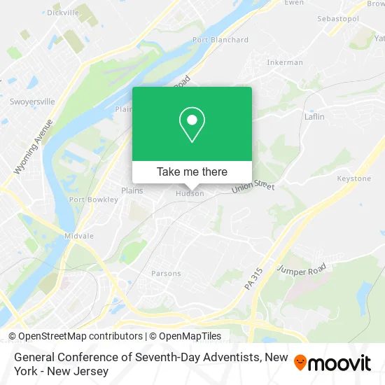 General Conference of Seventh-Day Adventists map