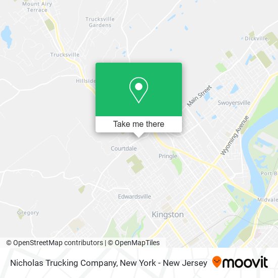 Nicholas Trucking Company map