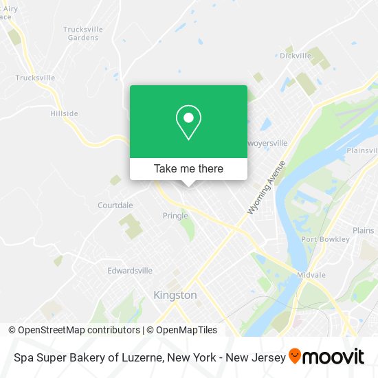 Mapa de Spa Super Bakery of Luzerne