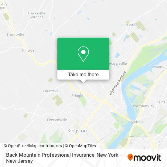Back Mountain Professional Insurance map