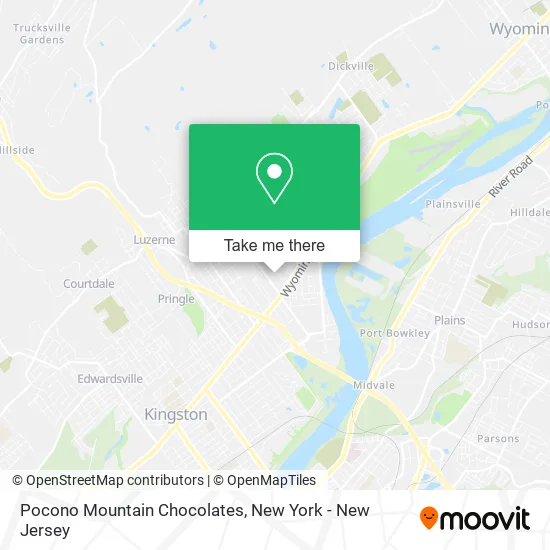 Pocono Mountain Chocolates map