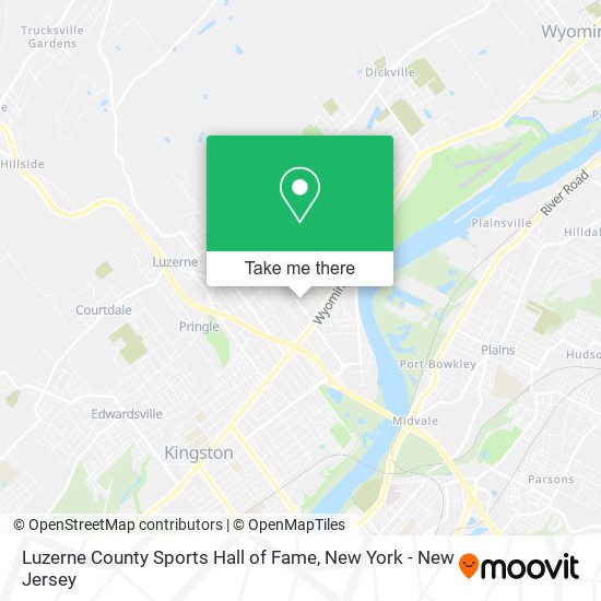 Mapa de Luzerne County Sports Hall of Fame