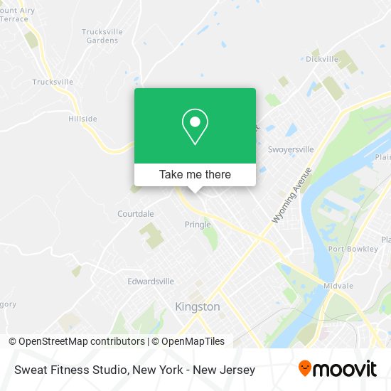 Sweat Fitness Studio map