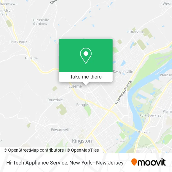 Hi-Tech Appliance Service map