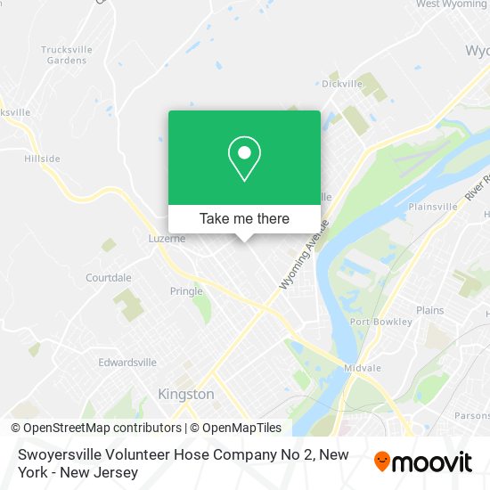 Swoyersville Volunteer Hose Company No 2 map