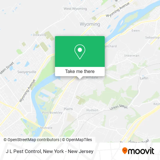 J L Pest Control map