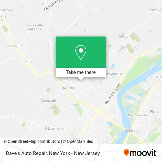 Dave's Auto Repair map