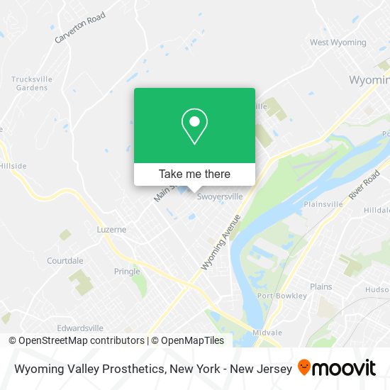Mapa de Wyoming Valley Prosthetics