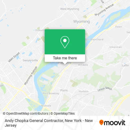 Andy Chopka General Contractor map