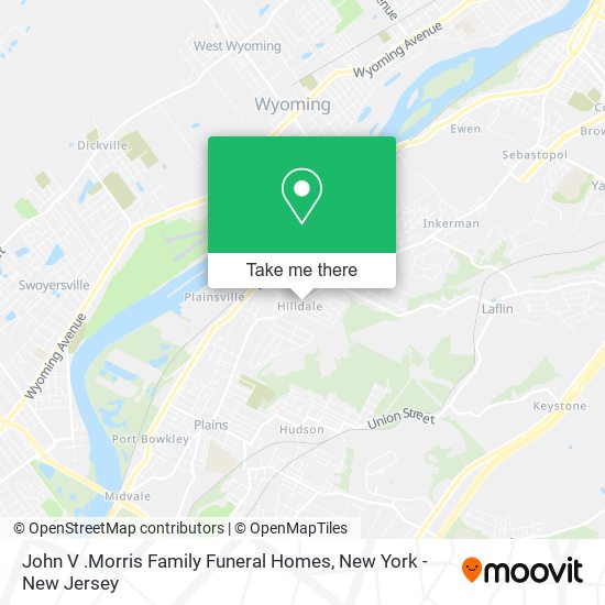 John V .Morris Family Funeral Homes map