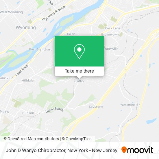John D Wanyo Chiropractor map