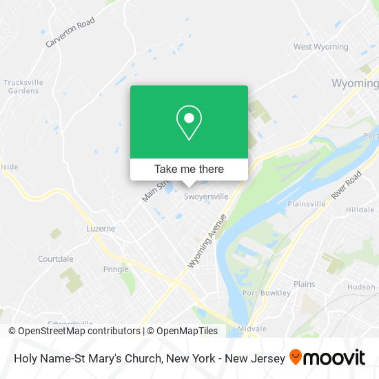Holy Name-St Mary's Church map