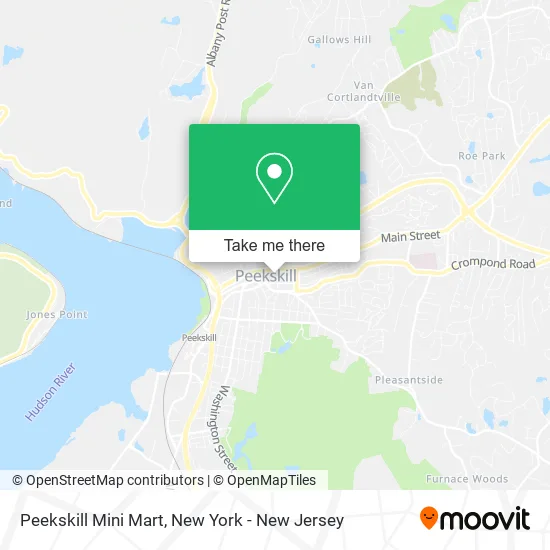 Peekskill Mini Mart map