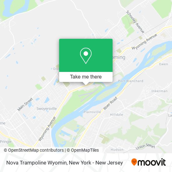 Nova Trampoline Wyomin map