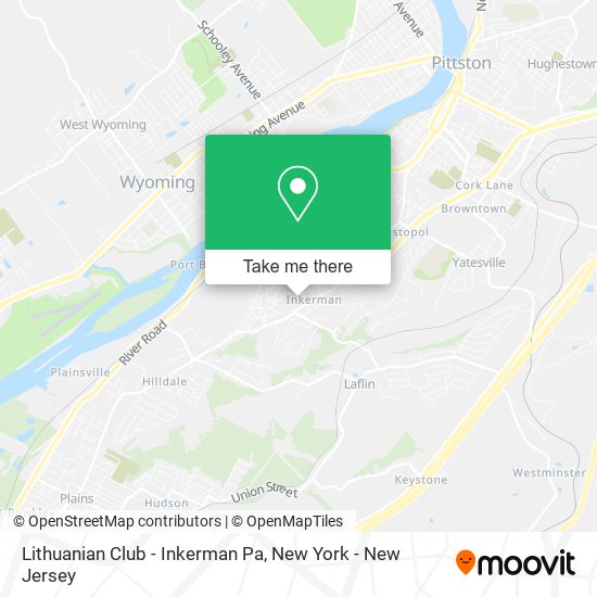 Mapa de Lithuanian Club - Inkerman Pa