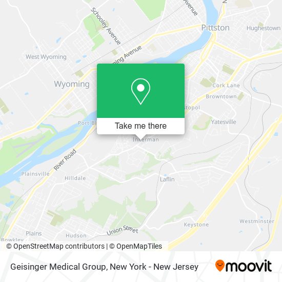 Mapa de Geisinger Medical Group