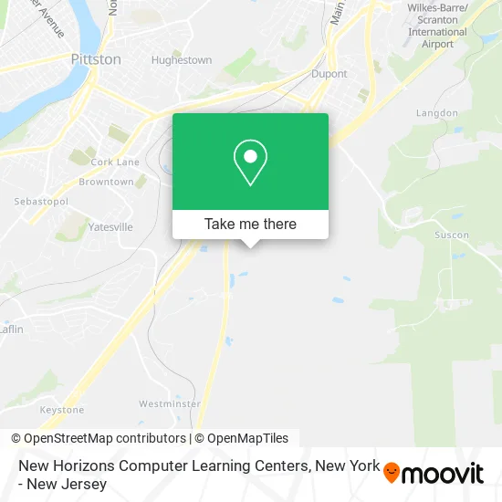 New Horizons Computer Learning Centers map
