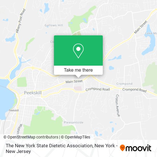 The New York State Dietetic Association map