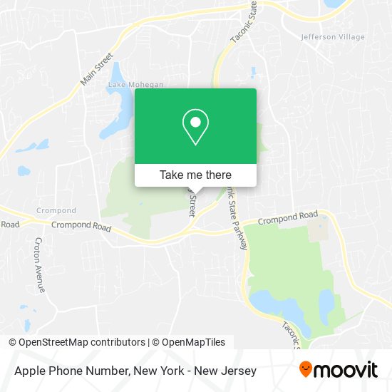 Mapa de Apple Phone Number