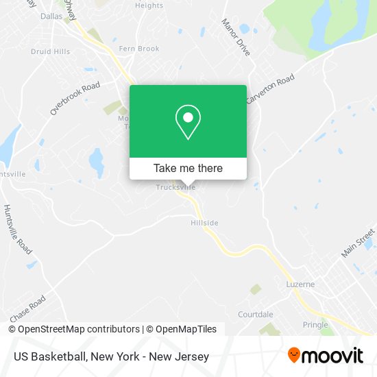 US Basketball map