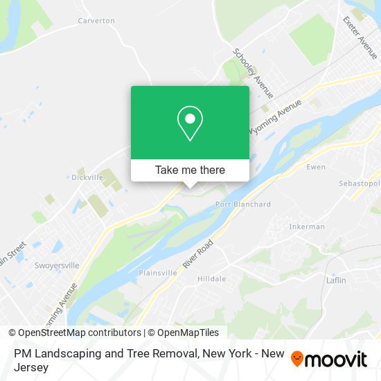 PM Landscaping and Tree Removal map