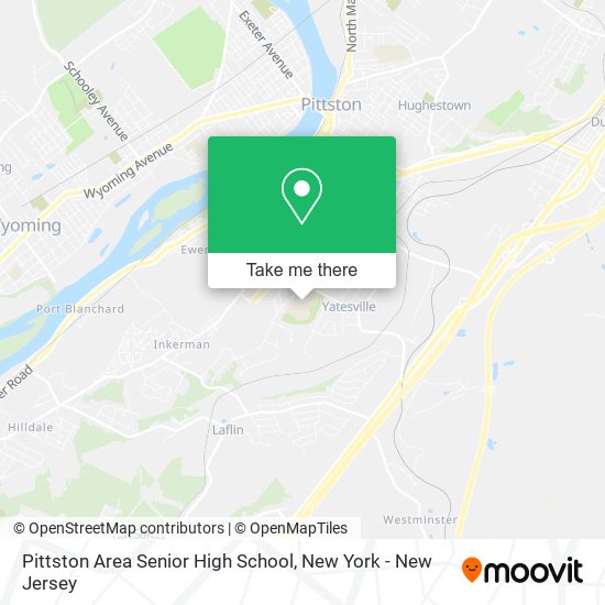 Pittston Area Senior High School map