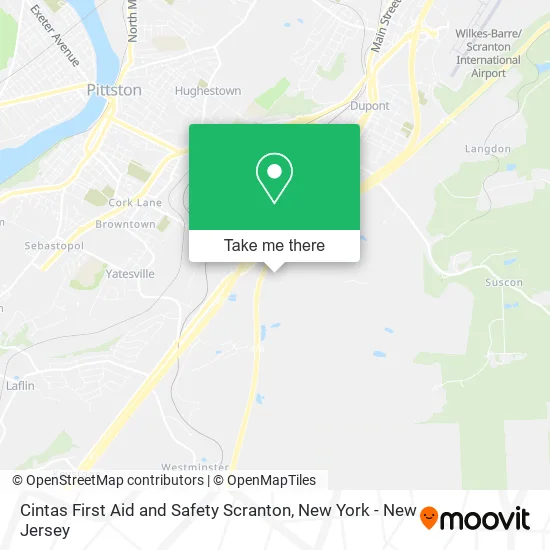 Mapa de Cintas First Aid and Safety Scranton