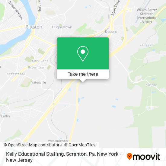 Kelly Educational Staffing, Scranton, Pa map