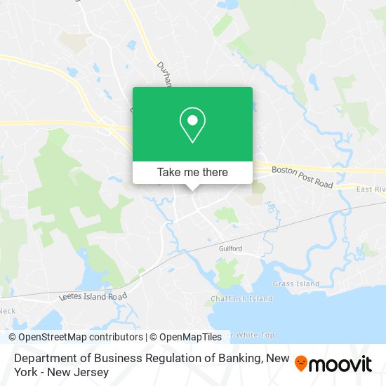 Department of Business Regulation of Banking map