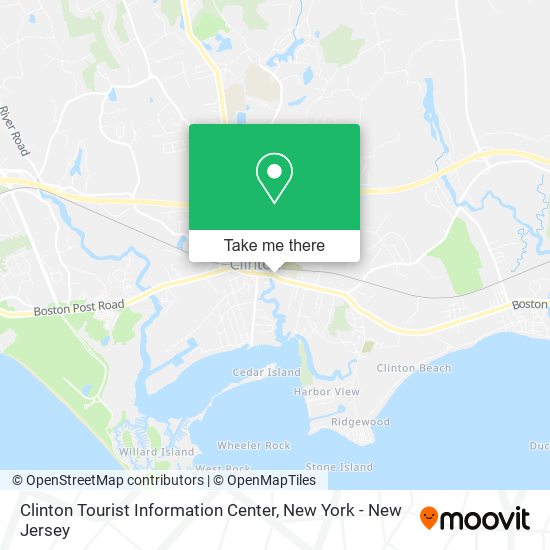 Clinton Tourist Information Center map