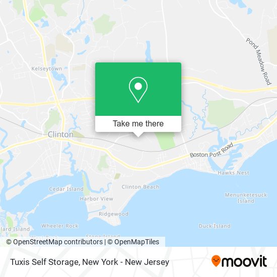 Tuxis Self Storage map