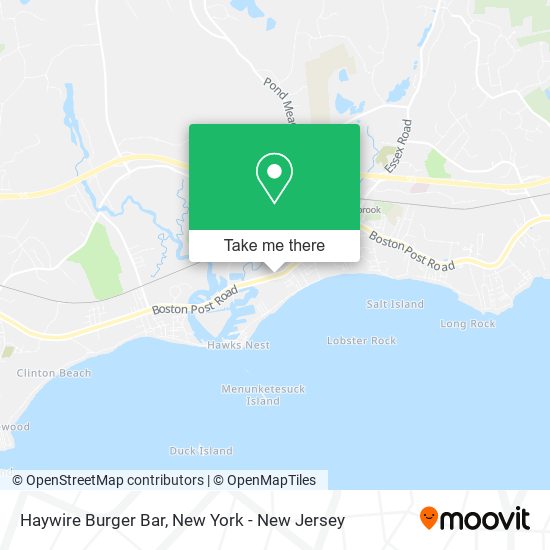 Haywire Burger Bar map