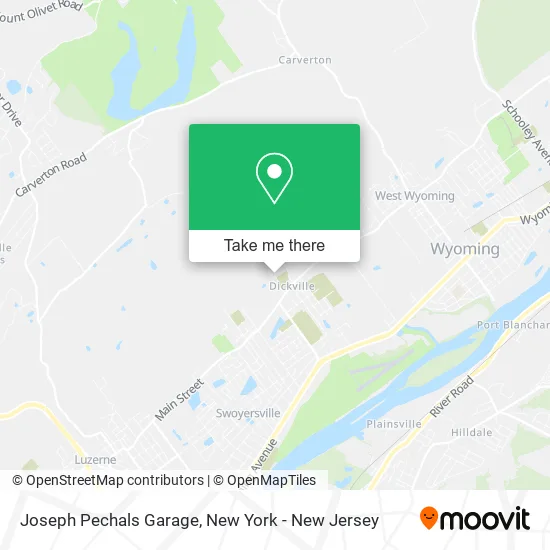Joseph Pechals Garage map