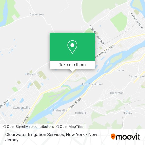 Clearwater Irrigation Services map