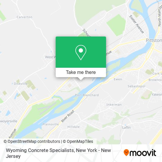 Wyoming Concrete Specialists map
