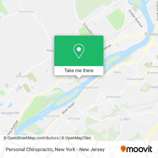 Personal Chiropractic map