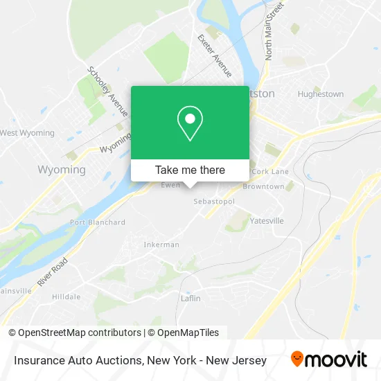 Insurance Auto Auctions map