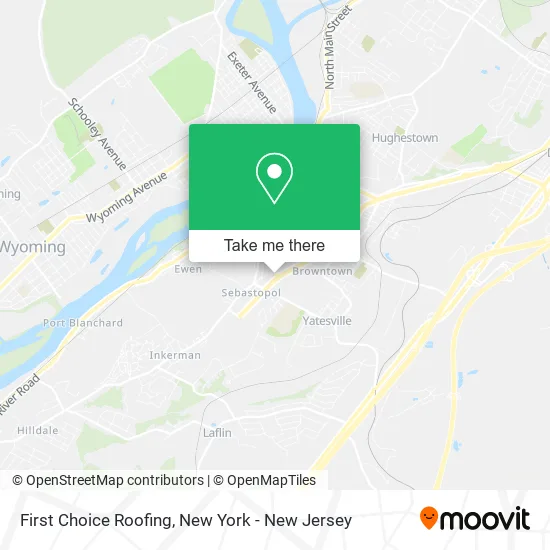 First Choice Roofing map