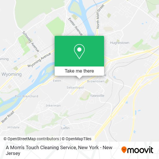 A Mom's Touch Cleaning Service map