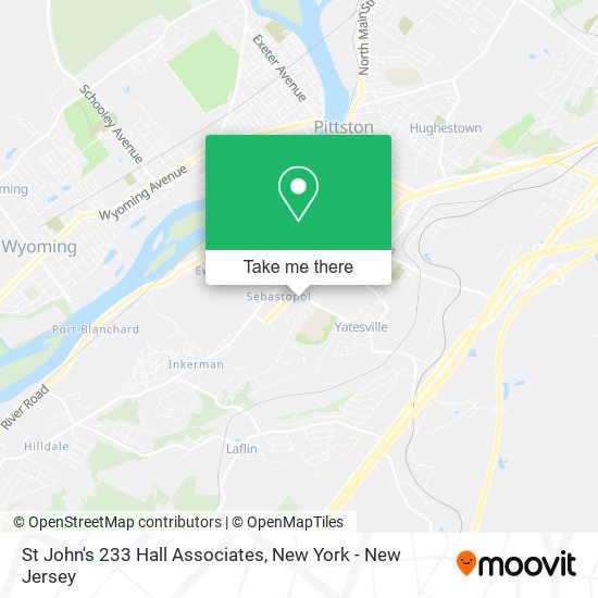 St John's 233 Hall Associates map